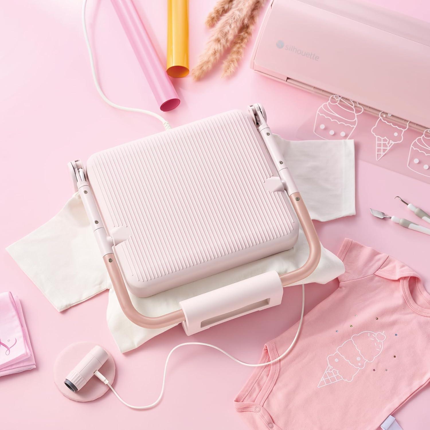 image:imageSilhouette Cloche Heat Press Machine with Petite Press Chiffon PinkChiffon Pink