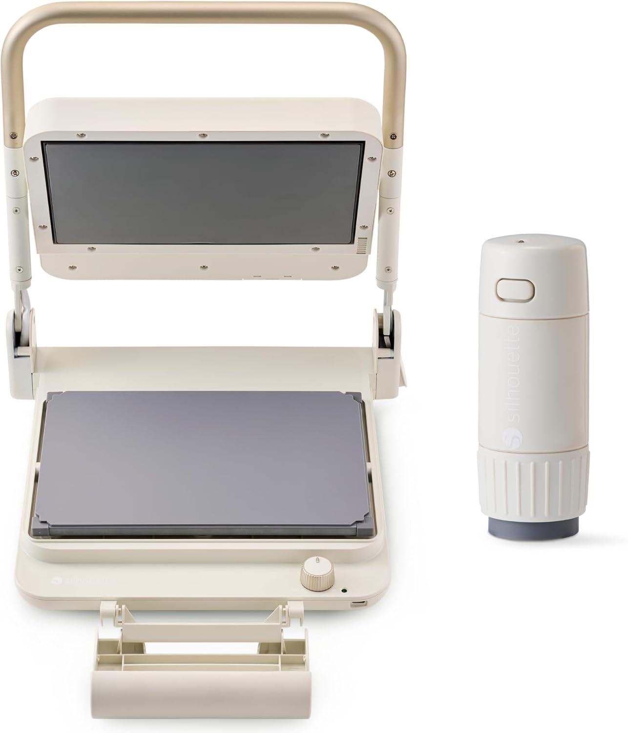 image:imageSilhouette Cloche Heat Press Machine with Petite Press Chiffon PinkMilky White