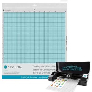 Silhouette America – CUT-MAT-12-3T-2PACK Cameo Cutting Mat, Standard Tack 2 Pack(1)