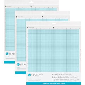 Silhouette America – CUT-MAT-12-3T-2PACK Cameo Cutting Mat, Standard Tack 2 Pack(3)