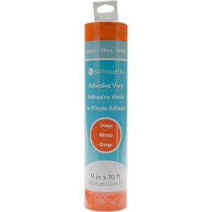 Silhouette America Glossy Permanent Vinyl, 9 by 10-Feet, Dark Pink(Tangerine)