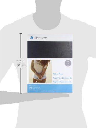 image:imageSilhouette America Temporary Tattoo Paper Custom Designs with Silhouette Machine Print amp Cut Inkjet Printable Tattoo Paper Easy ApplicationRemoval For Kids Events Promotions 2 Sheet Silver