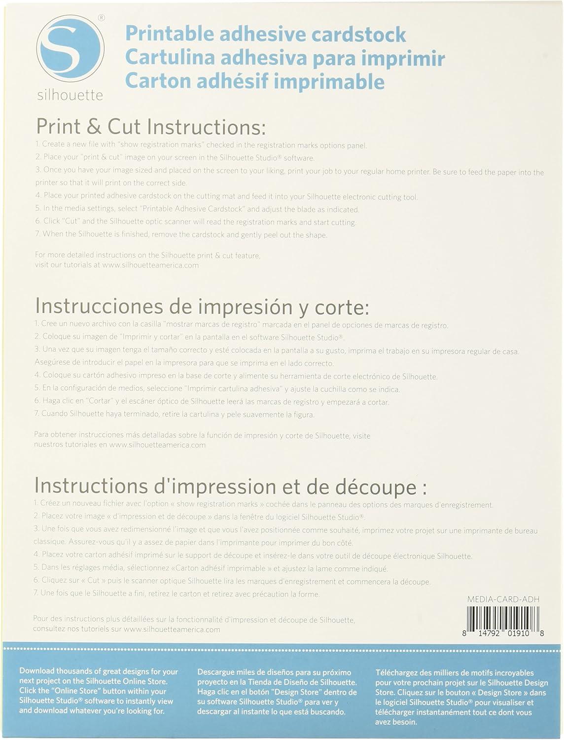 image:imageSilhouette Printable Adhesive Kraft Paper 85x11 Inches