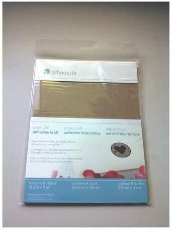 image:imageSilhouette Printable Adhesive Kraft Paper 85x11 Inches