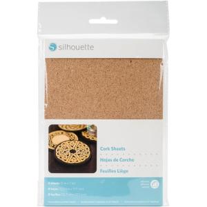 Silhouette America Media Silhouette Adhesive Cork Sheets 5″X7″ 8/Pkg