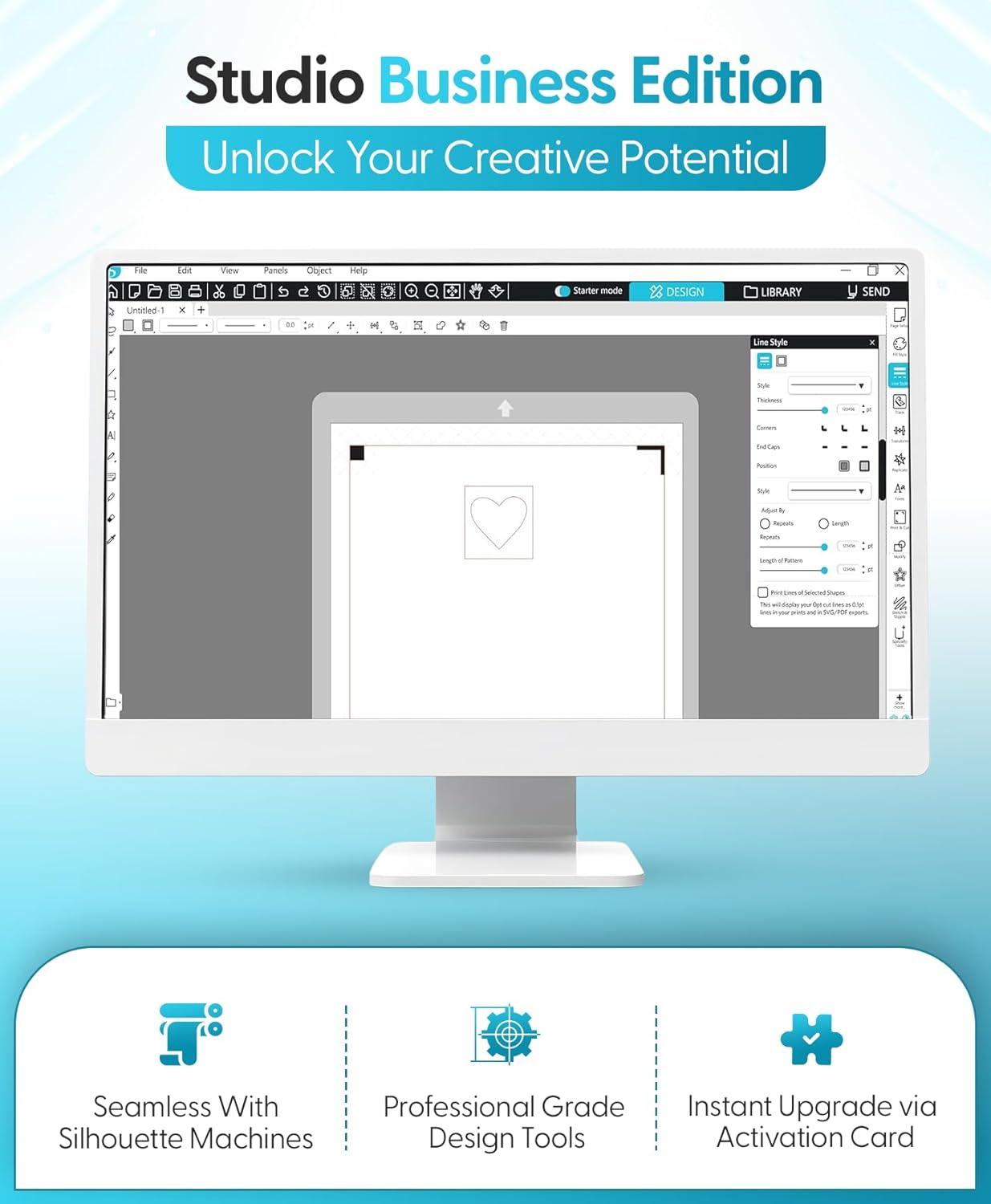 image:imageSilhouette Studio Upgrade Designer Edition to Designer Edition PLUS CardWhite