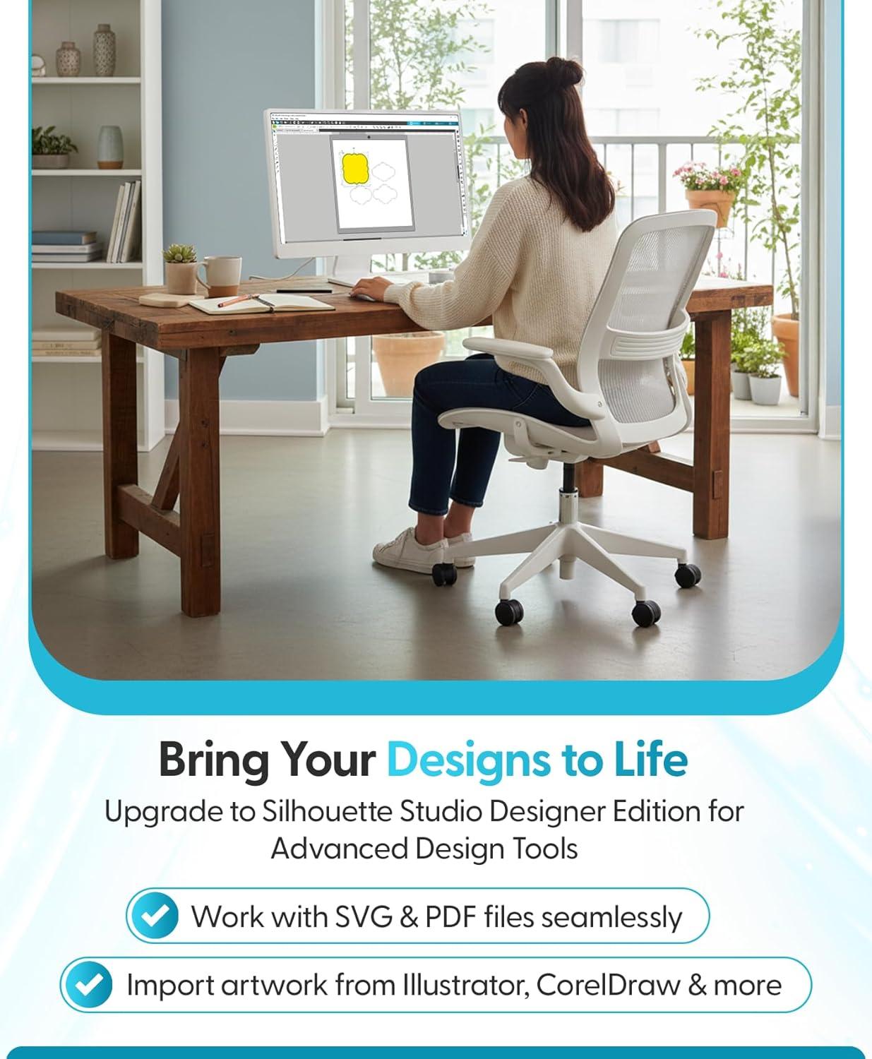 image:imageSilhouette Studio Upgrade Designer Edition to Designer Edition PLUS CardWhite