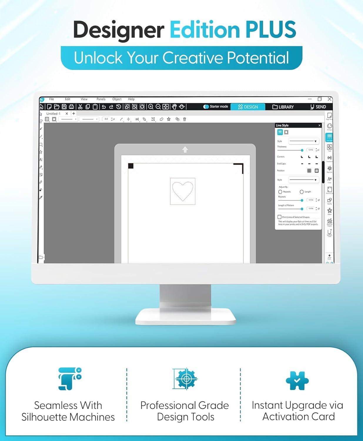 image:imageSilhouette Studio Upgrade Designer Edition to Designer Edition PLUS CardWhite