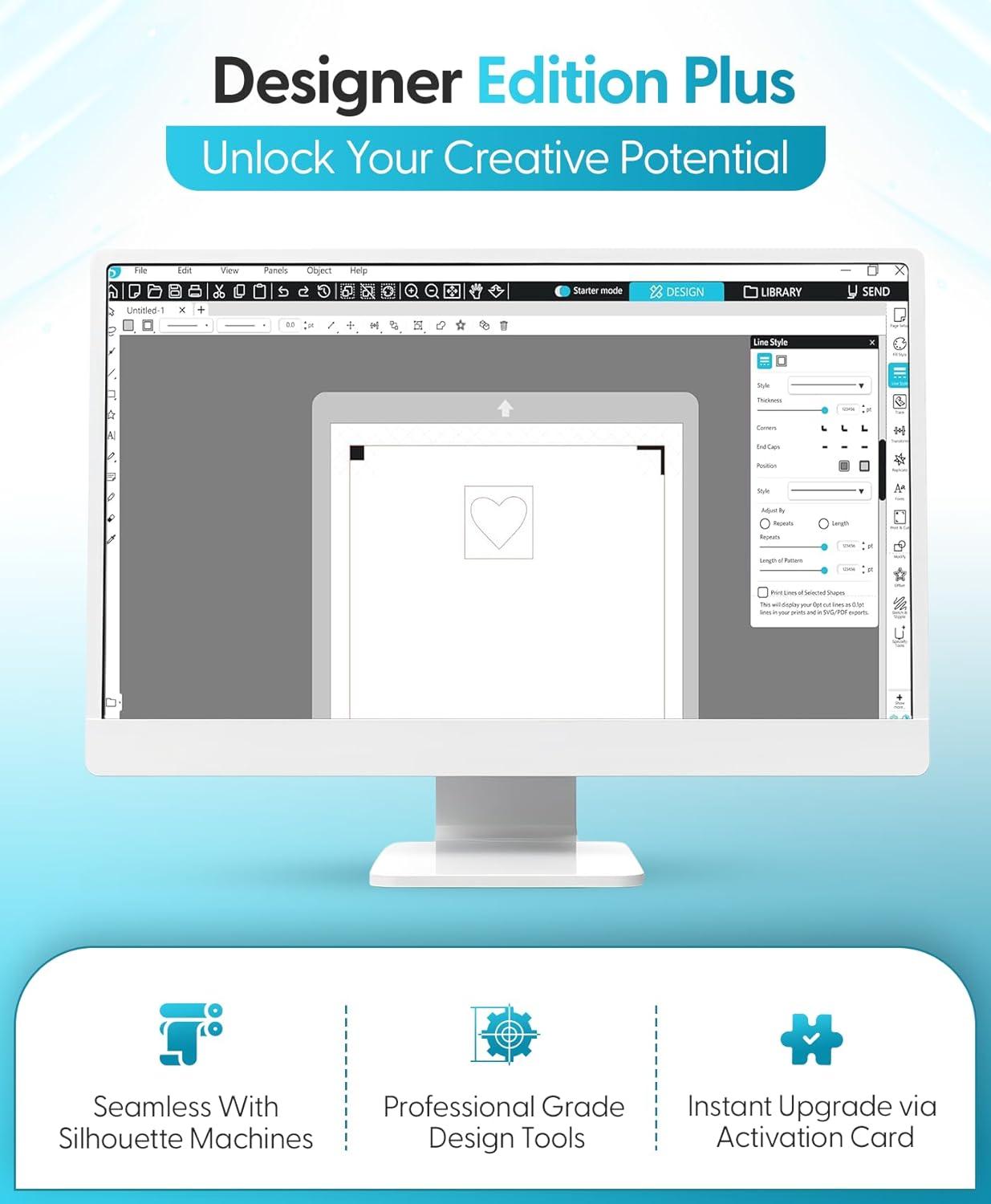 image:imageSilhouette Studio Upgrade Designer Edition to Designer Edition PLUS CardWhite