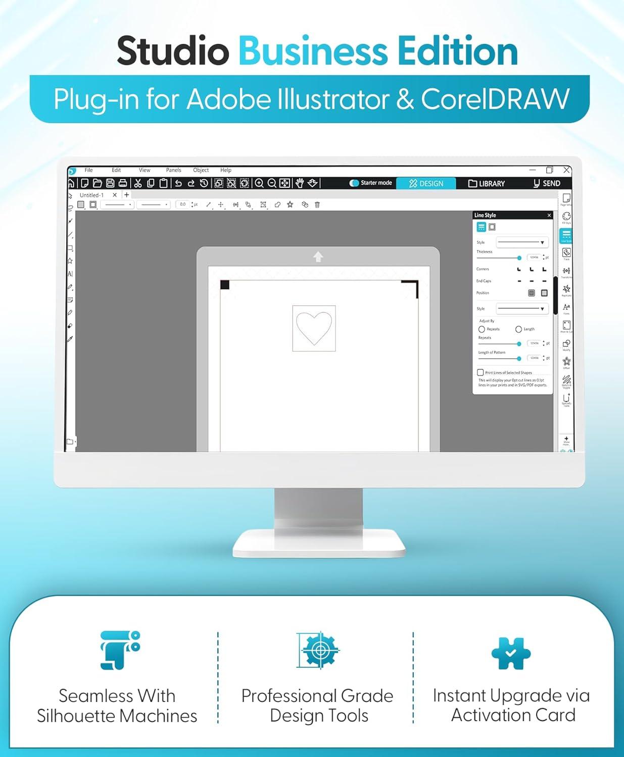 image:imageSilhouette Studio Upgrade Designer Edition to Designer Edition PLUS CardWhite