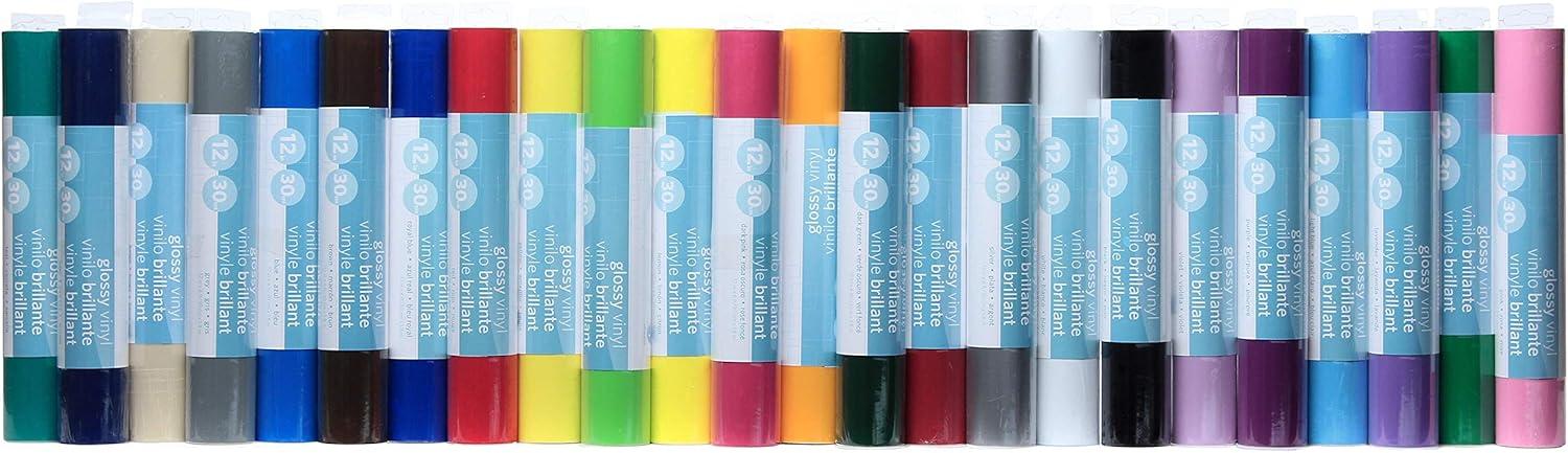 image:imageSilhouette Glossy Permanent Vinyl 12 by 6Feet BlueBlack