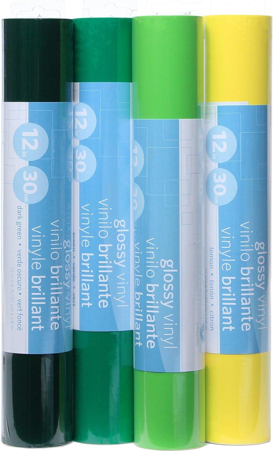 image:imageSilhouette Glossy Permanent Vinyl 12 by 6Feet BlueBlack