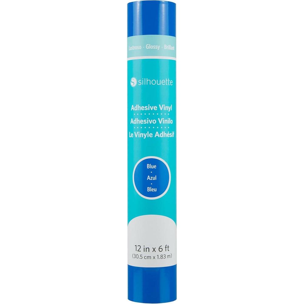 image:imageSilhouette Glossy Permanent Vinyl 12 by 6Feet BlueBlue
