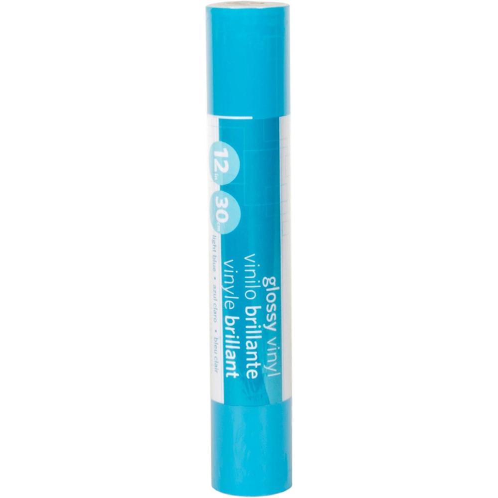 image:imageSilhouette Glossy Permanent Vinyl 12 by 6Feet BlueLight Blue