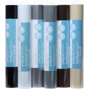 Silhouette Glossy Permanent Vinyl, 12 by 6-Feet, Blue(Black)