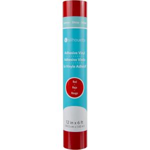 Silhouette Glossy Permanent Vinyl, 12 by 6-Feet, Blue(Red)